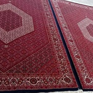 قالی شش متری دستباف نقشه ماهی جفت